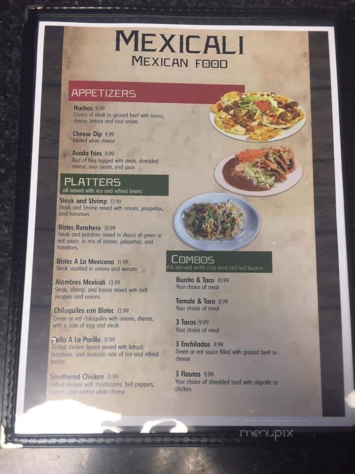 El Mexicali - Topeka, KS menu_pic