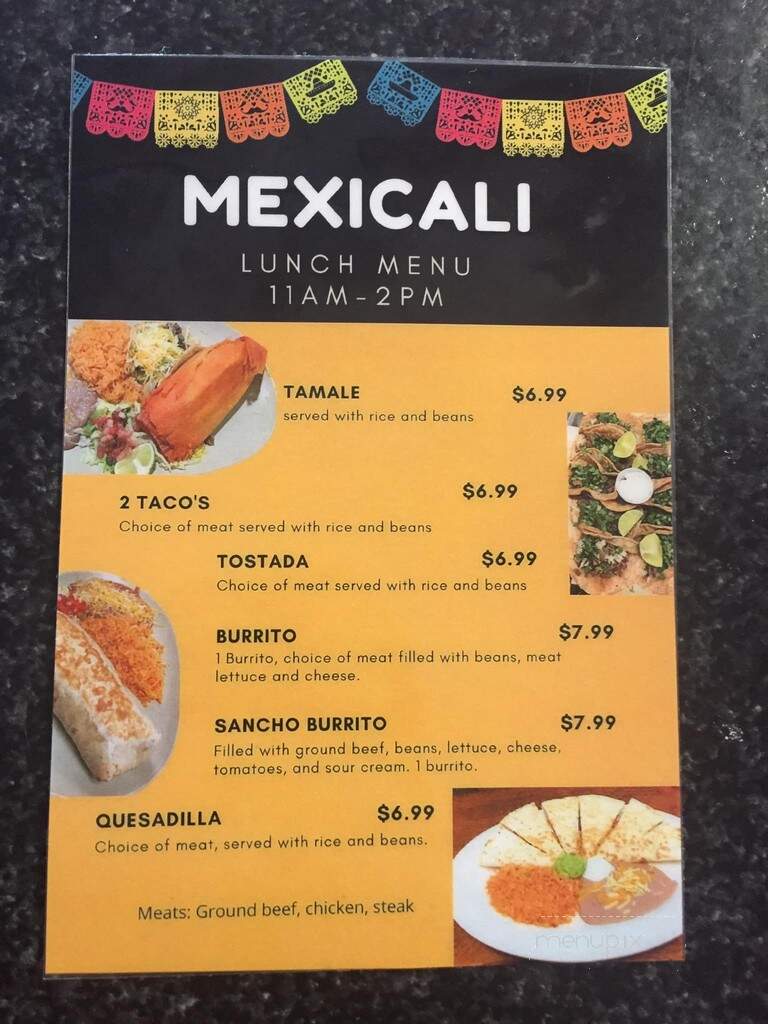 El Mexicali - Topeka, KS menu_pic