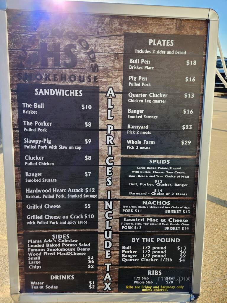 Hardwoods Smokehouse - Cookeville, TN menu_pic