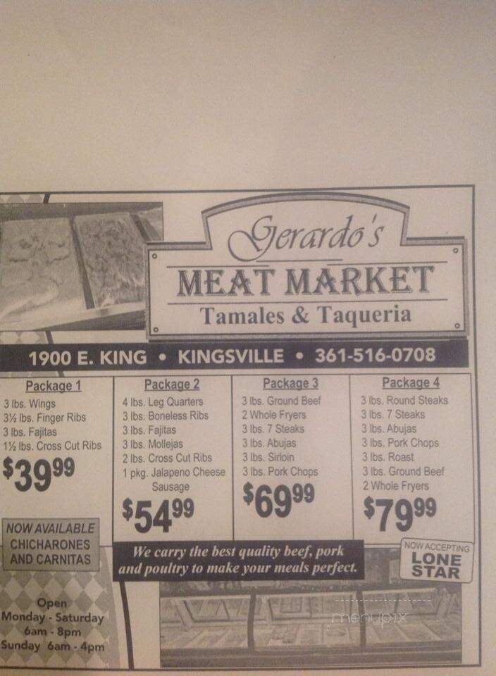 Gerardo's Meat Market Tamales & Taqueria - Kingsville, TX