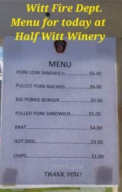 Half Witt Winery - Witt, IL