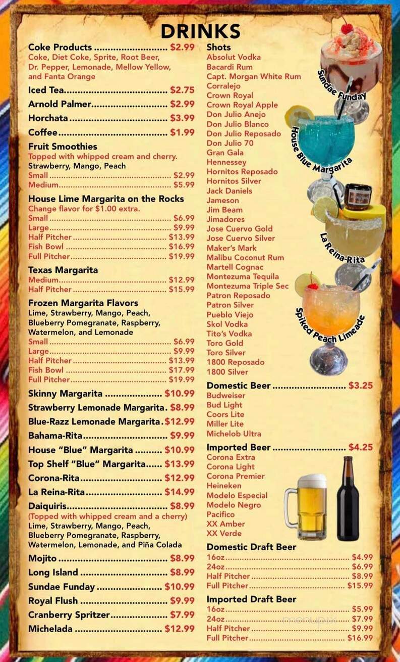Trojan's Mexican Grill - Troy, AL menu_pic