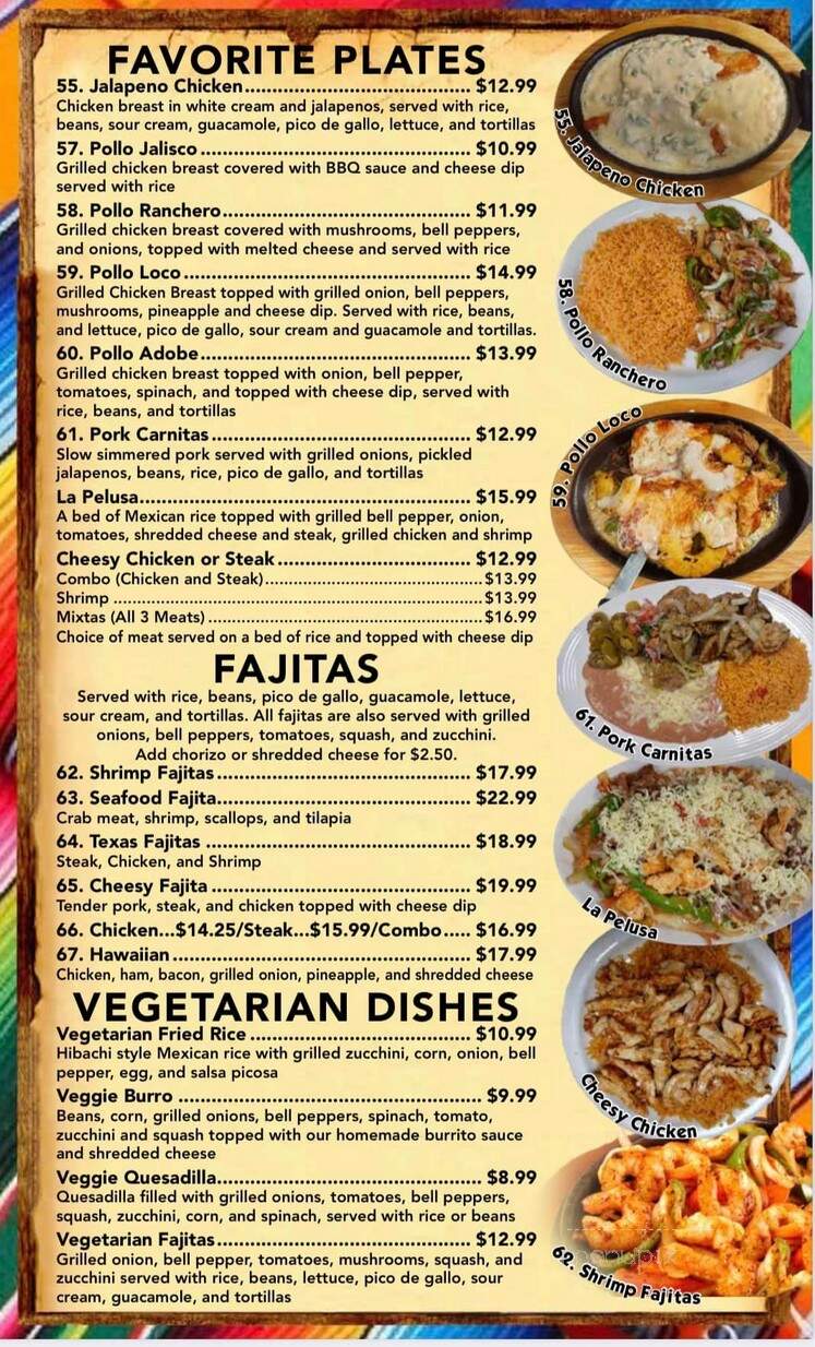 Trojan's Mexican Grill - Troy, AL menu_pic
