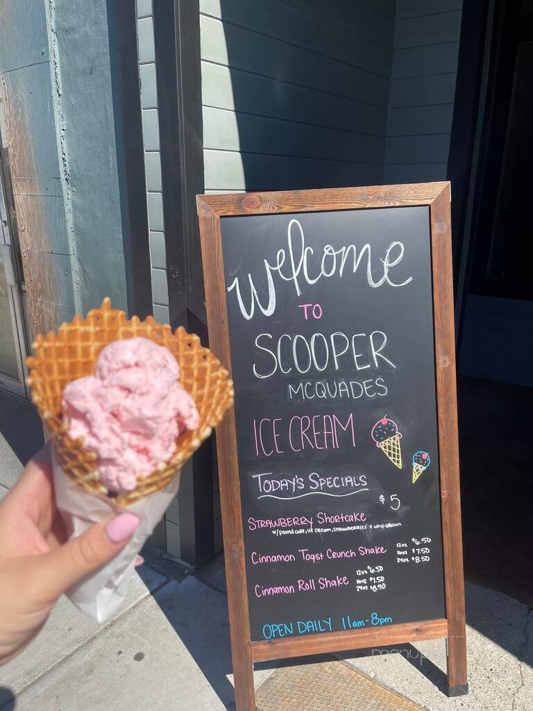 Scooper McQuades - The Dalles, OR menu_pic
