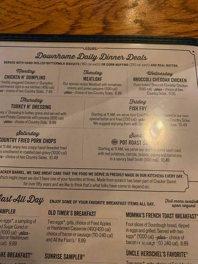The Lucky 7 Cafe - Shelbyville, IN menu_pic