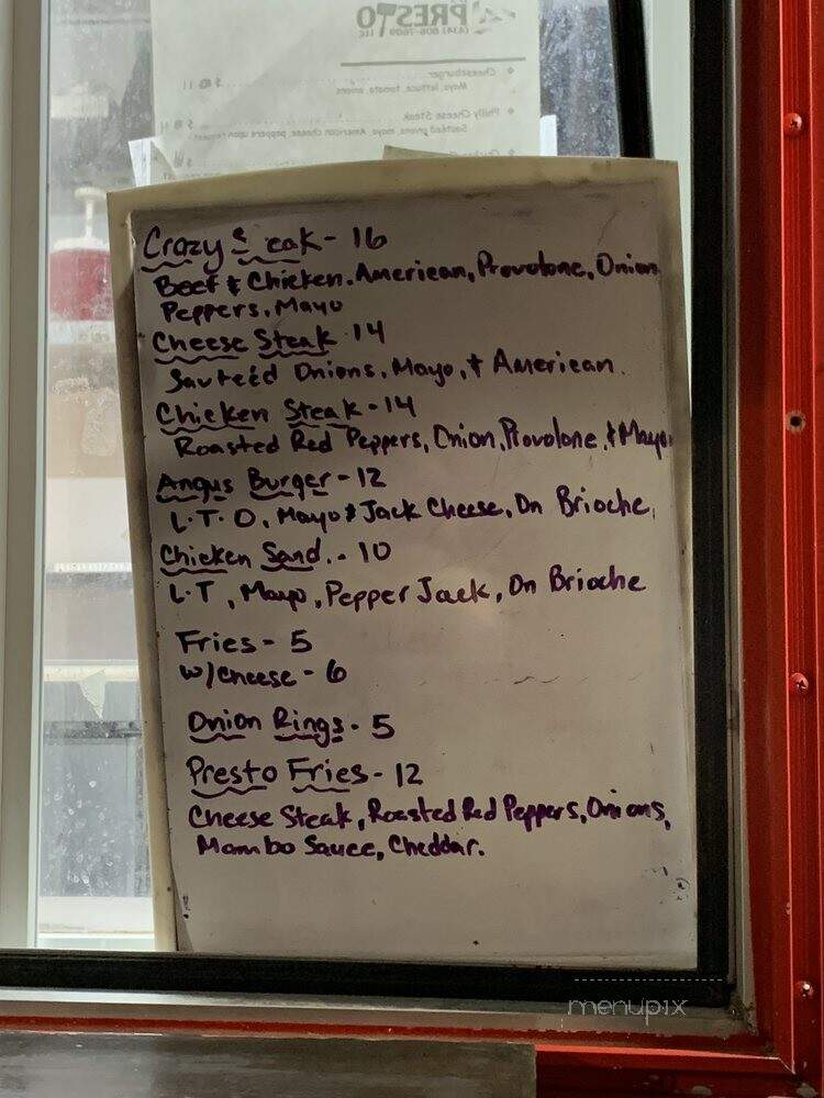 D's Presto Food Truck - Apex, NC menu_pic