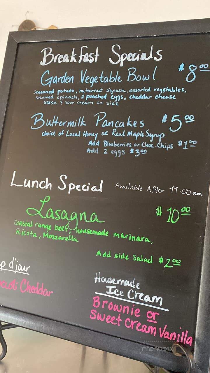 The Honey House Cafe - Port Orford, OR menu_pic