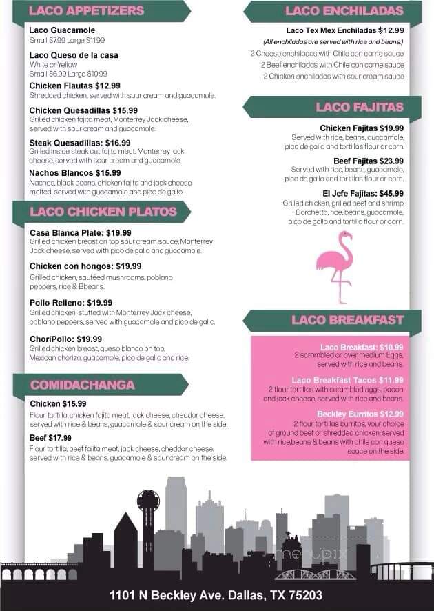 La Comida Mexican Kitchen and Cocktails - Dallas, TX menu_pic