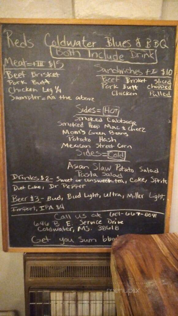Reds Coldwater BBQ and Blues - Coldwater, MS menu_pic