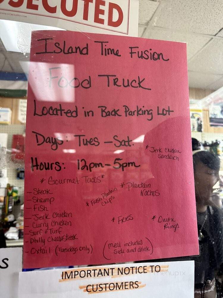 Island Time Fusion - Augusta, GA menu_pic