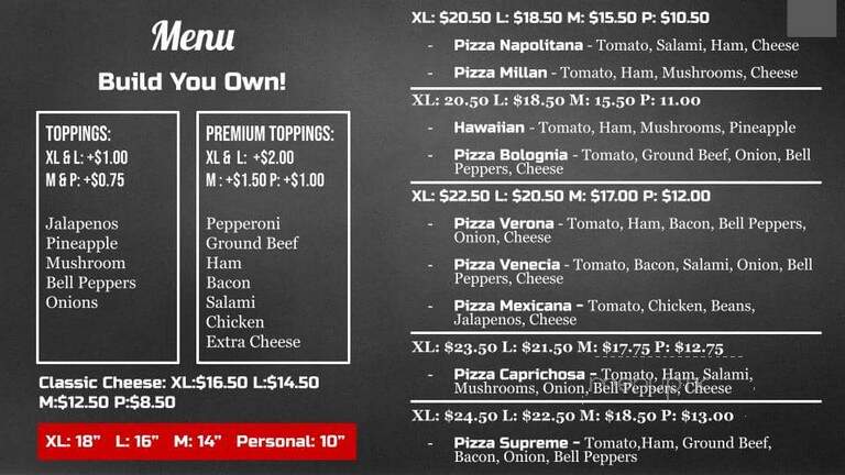 Pizzeria Napoli - Asheville, NC menu_pic