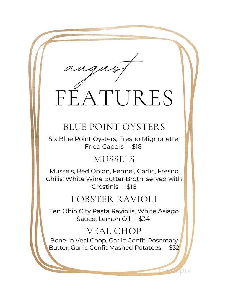 Downtown 124 - Warren, OH menu_pic