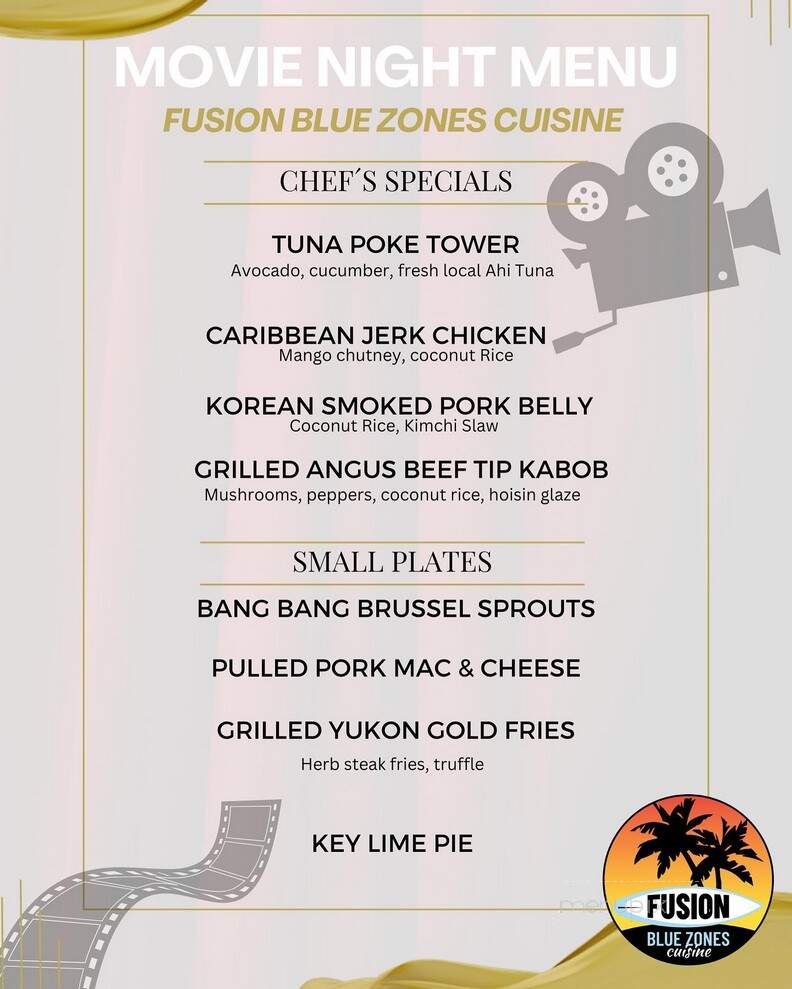 Fusion Blue Zones Cuisine - Holly Ridge, NC menu_pic