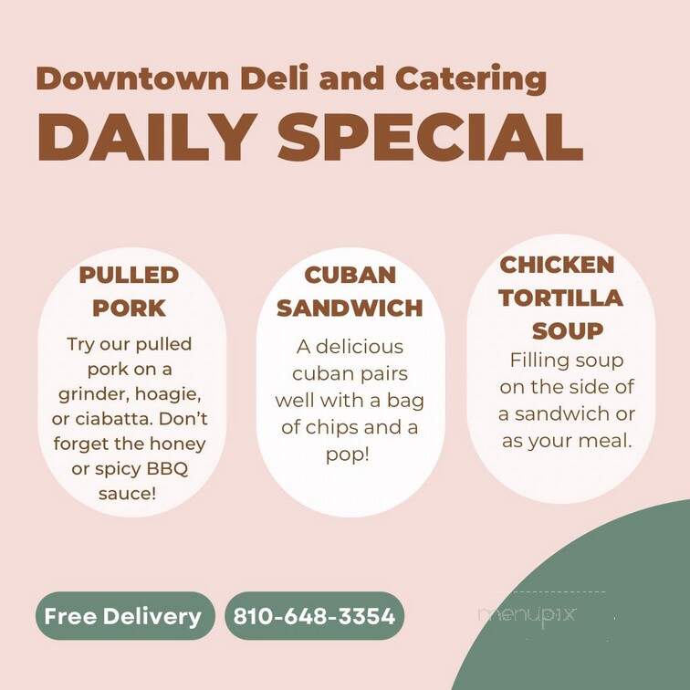 Downtown Deli and Catering - Sandusky, MI