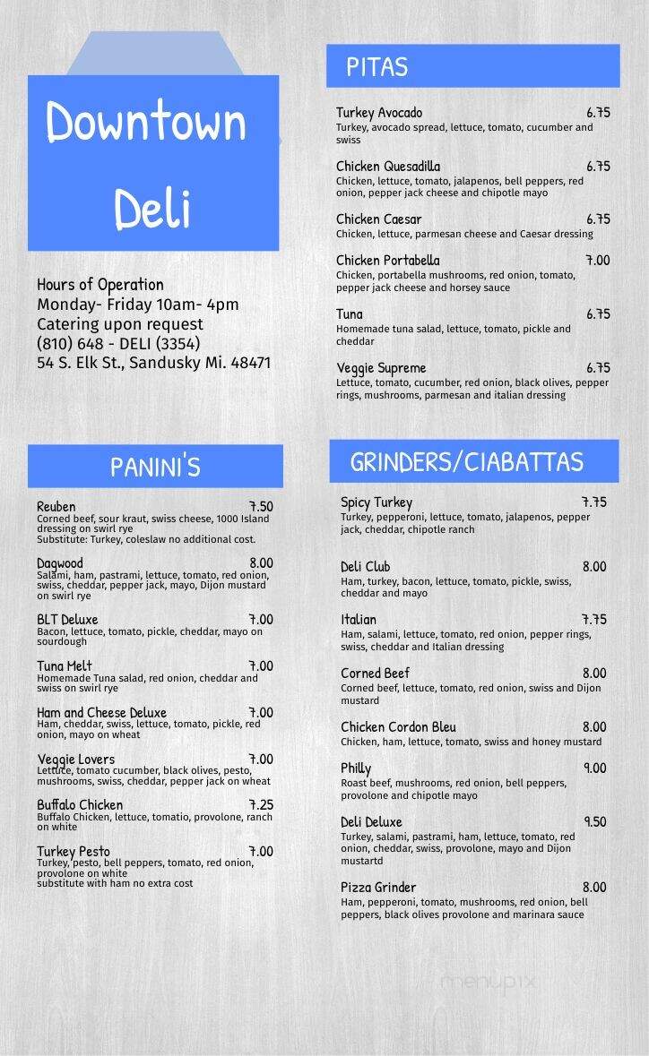 Downtown Deli and Catering - Sandusky, MI