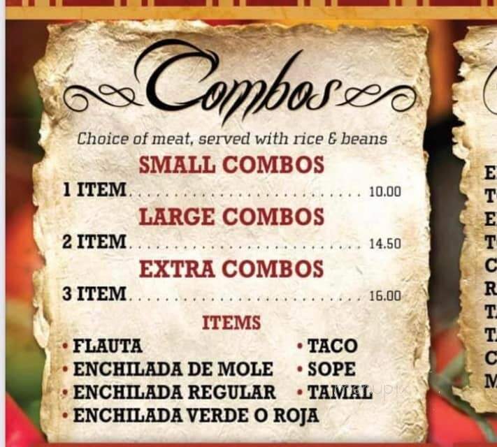 Mi Mexico Restaurant - Willits, CA menu_pic
