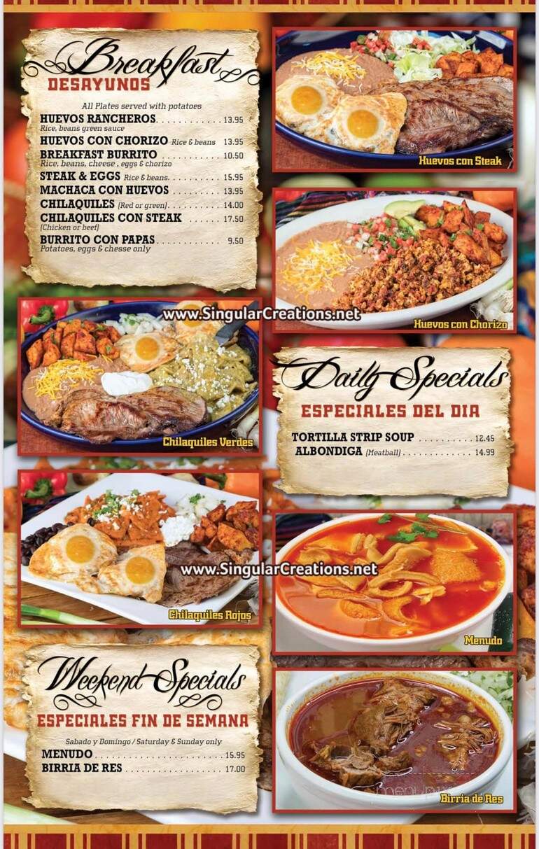 Mi Mexico Restaurant - Willits, CA menu_pic