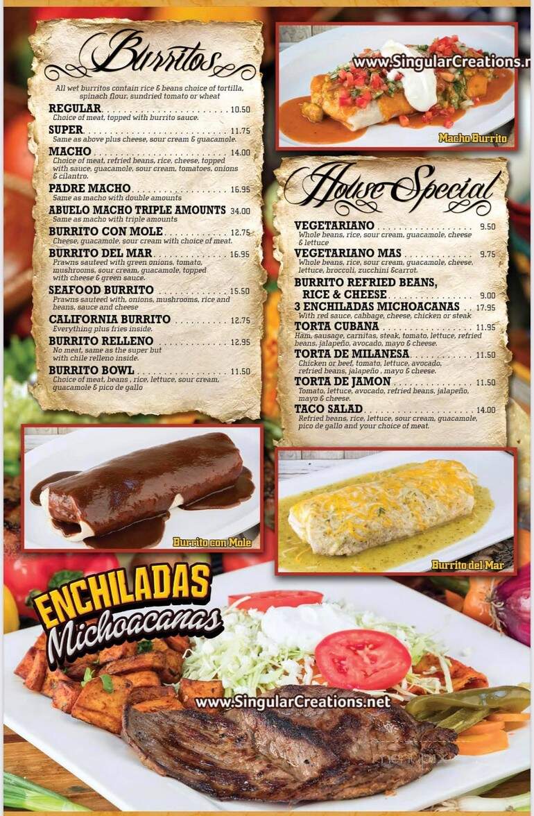 Mi Mexico Restaurant - Willits, CA menu_pic