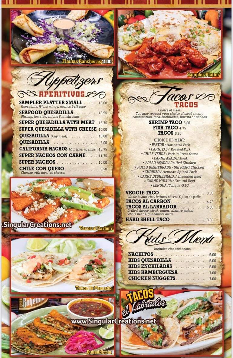 Mi Mexico Restaurant - Willits, CA menu_pic