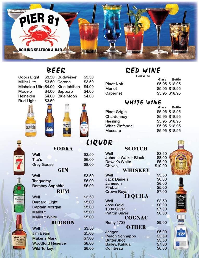 Pier 81 Boiling Seafood & Bar - Enid, OK menu_pic