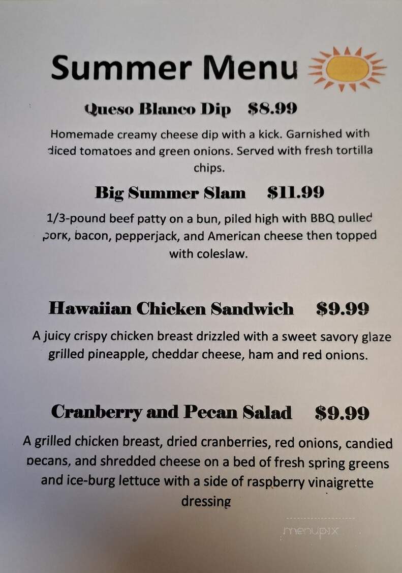 Farmhouse Bar & Grill - Luxemburg, WI menu_pic