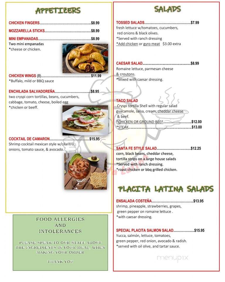 Placita Latina Restaurant & Market - Pittsfield, MA menu_pic