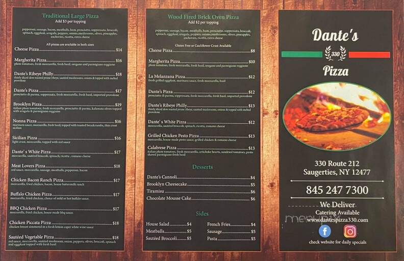 D'Elia's Pizza - Saugerties, NY menu_pic