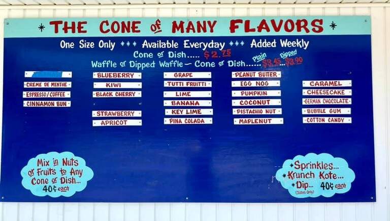 Krause's Soft Freeze - Boswell, PA menu_pic