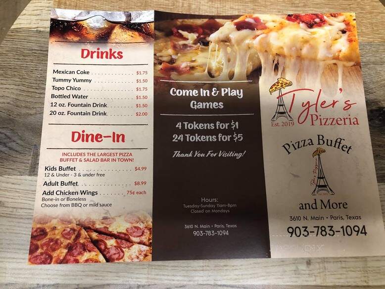 Tyler's Pizzeria - Paris, TX