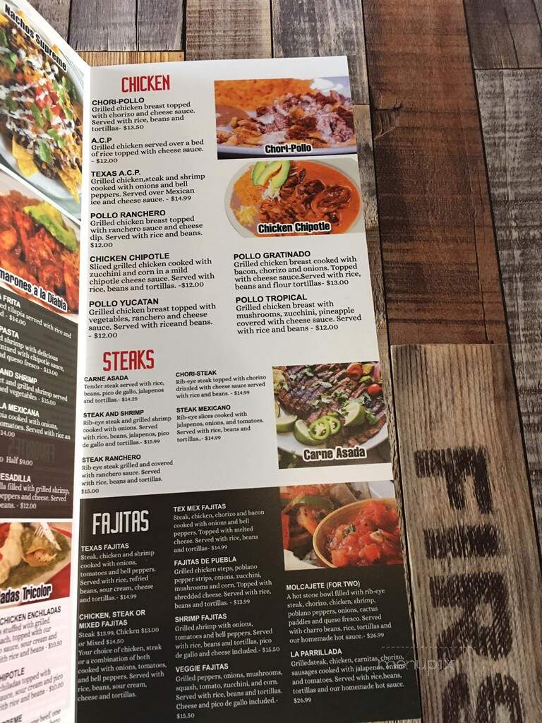 Margarita House Bar And Grill - Zebulon, NC menu_pic