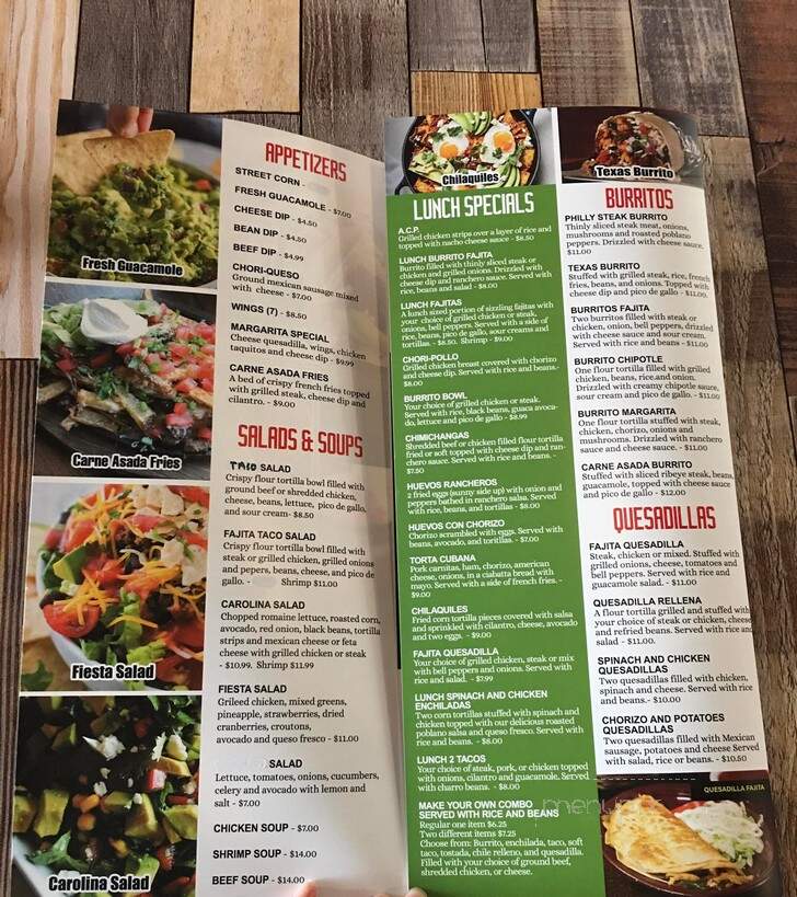 Margarita House Bar And Grill - Zebulon, NC menu_pic