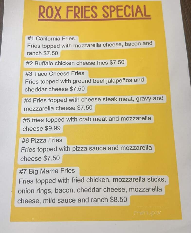 Rox 52 Italian Restaurant and Pizza - Plymouth, PA menu_pic