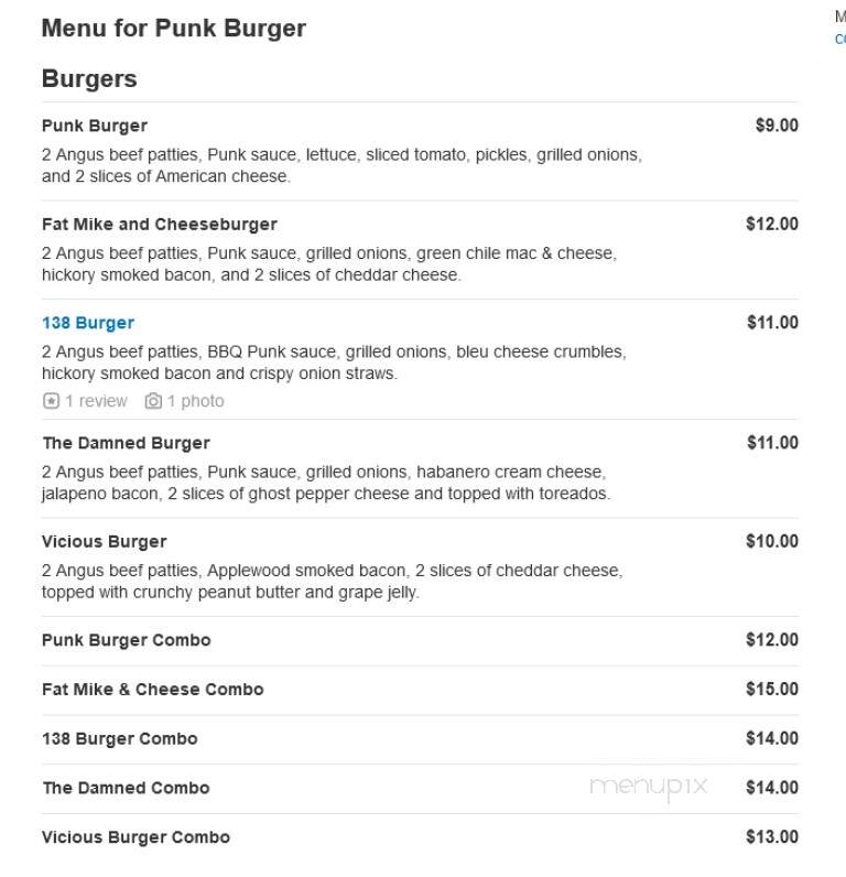 Punk Burger - El Paso, TX