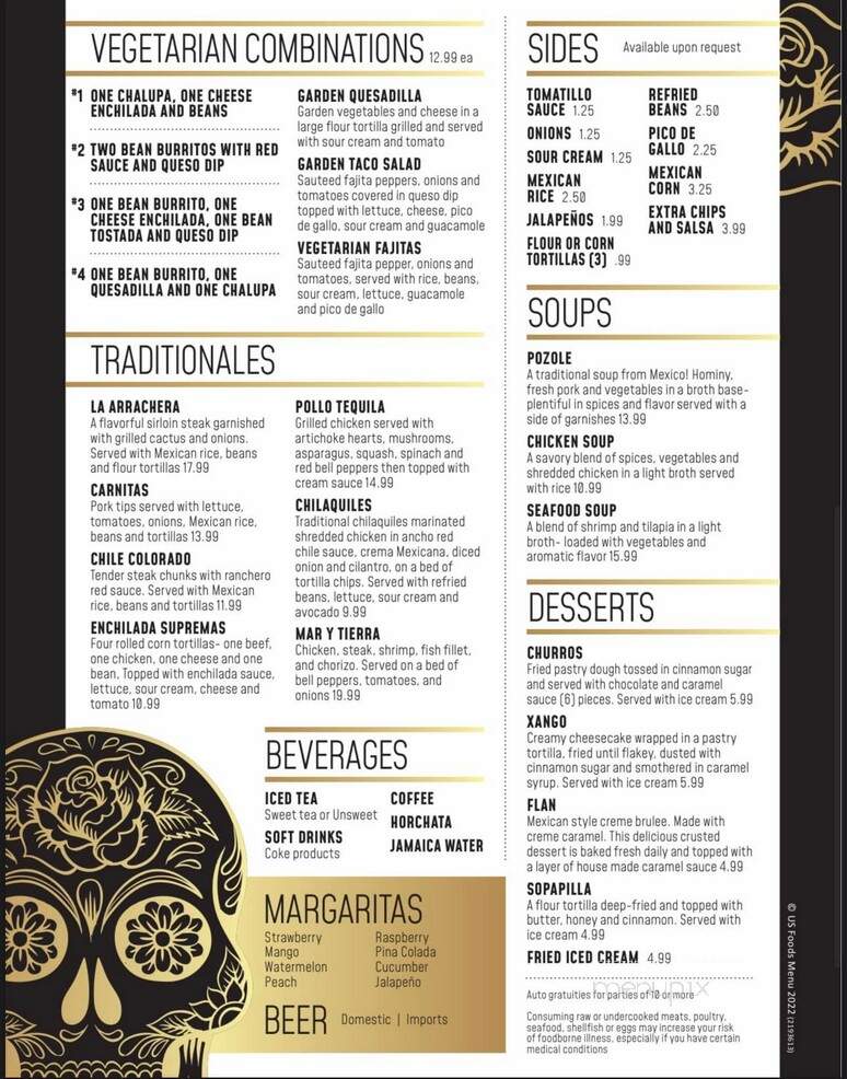 Casa Tequila Cantina and Grill - O'Fallon, MO menu_pic