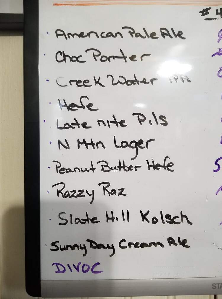 Back Porch Brewing - Carlisle, PA menu_pic
