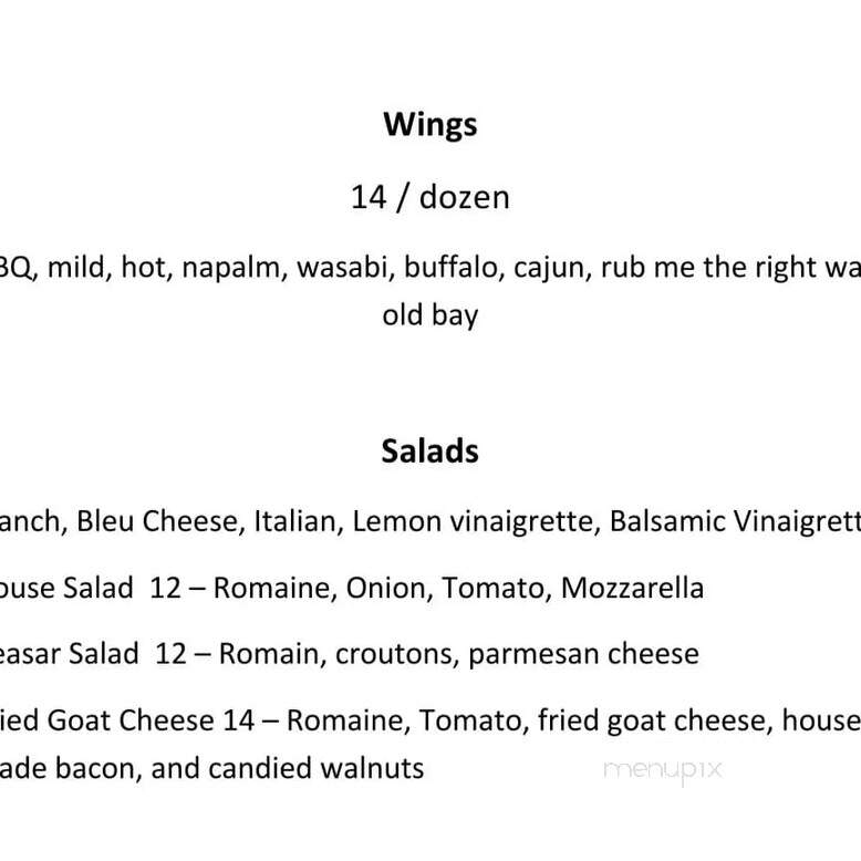Back Porch Brewing - Carlisle, PA menu_pic