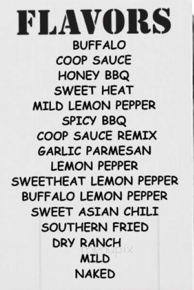 Chicken Coop - Brookhaven, MS menu_pic
