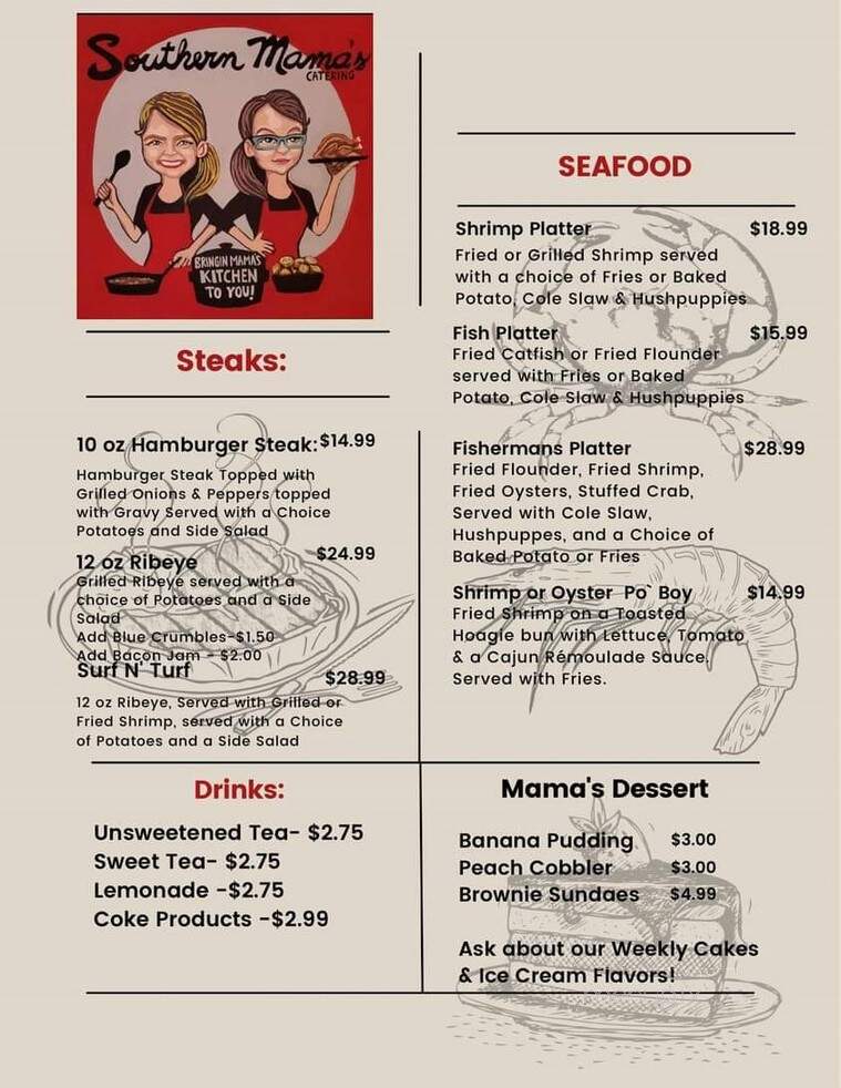 Southern Mama's - Elgin, SC menu_pic