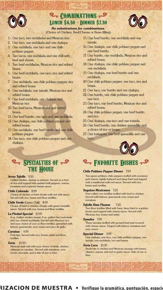Ranchero Loco - McRae, AR menu_pic