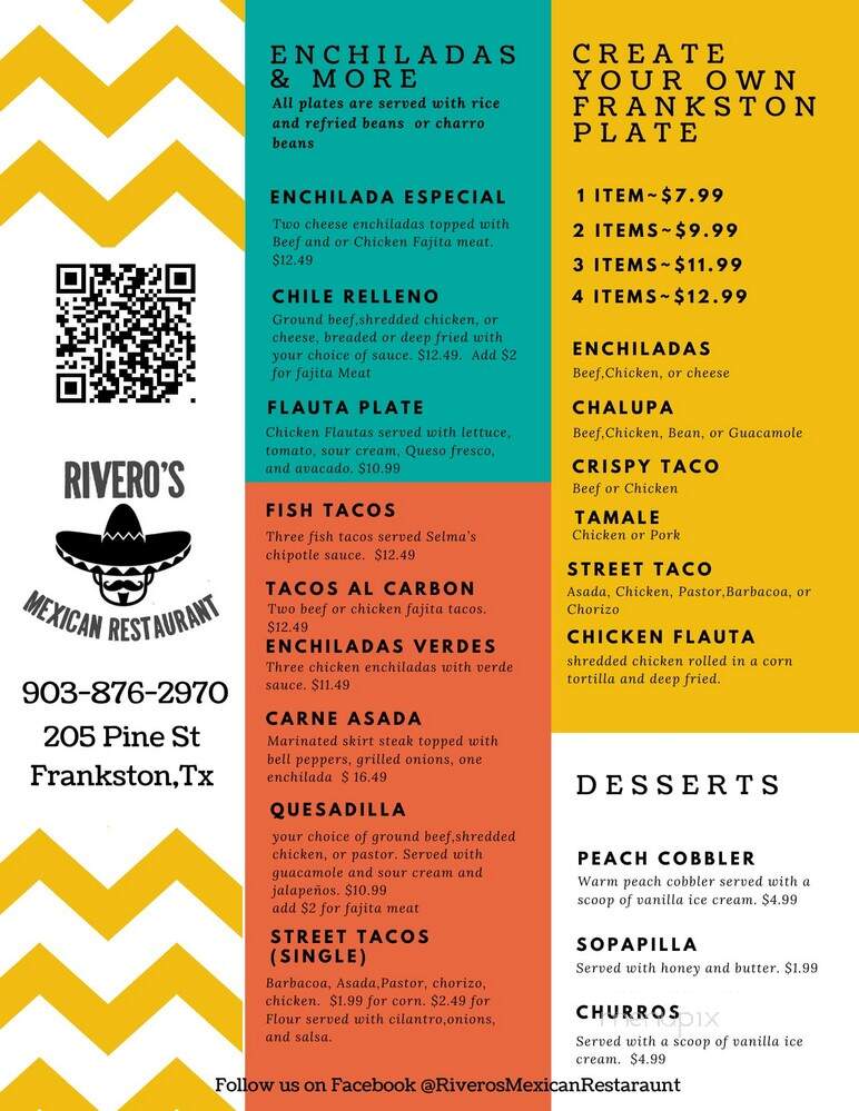 Rivero's Mexican Restaurant - Frankston, TX