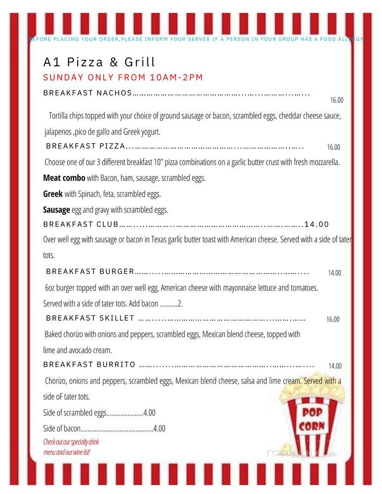 A-1 Pizza & Grill - Hinsdale, NH