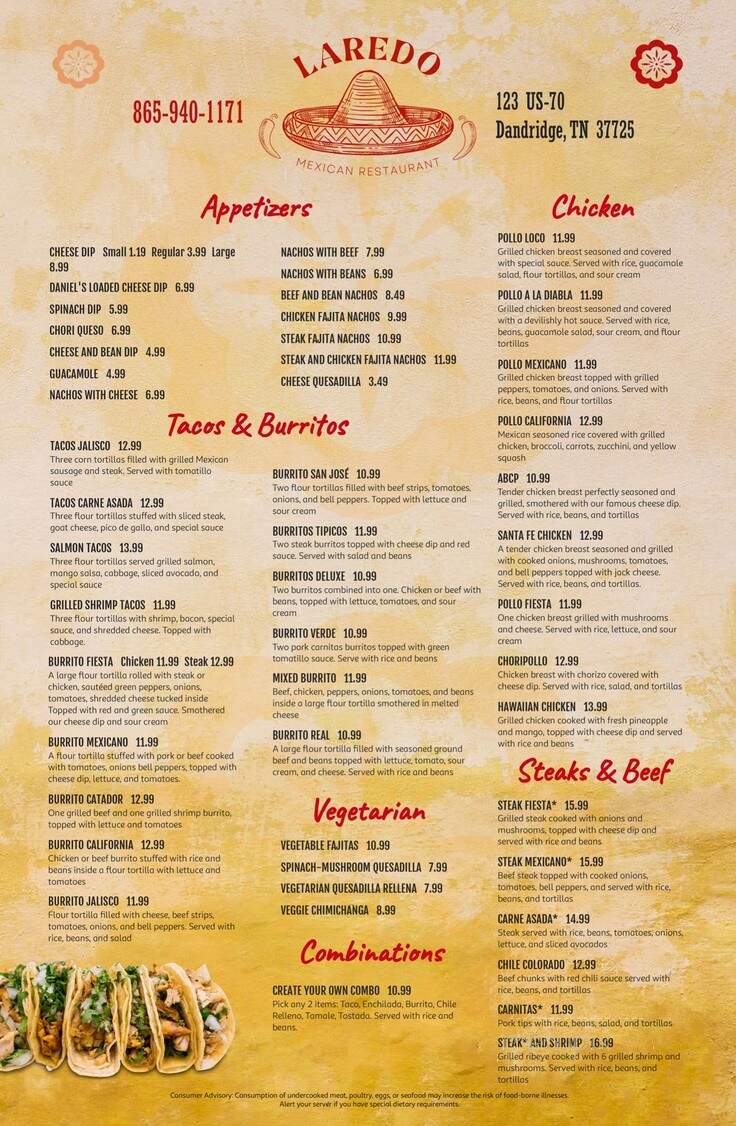 Don Marco's Mexican - Dandridge, TN menu_pic