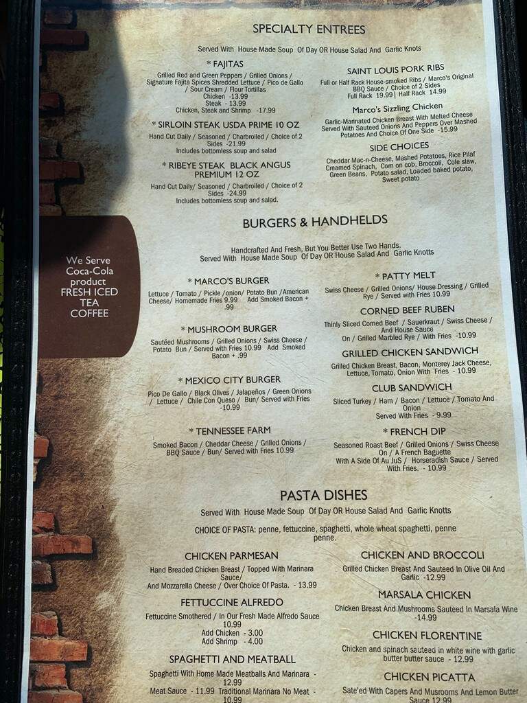 Don Marco's Mexican - Dandridge, TN menu_pic