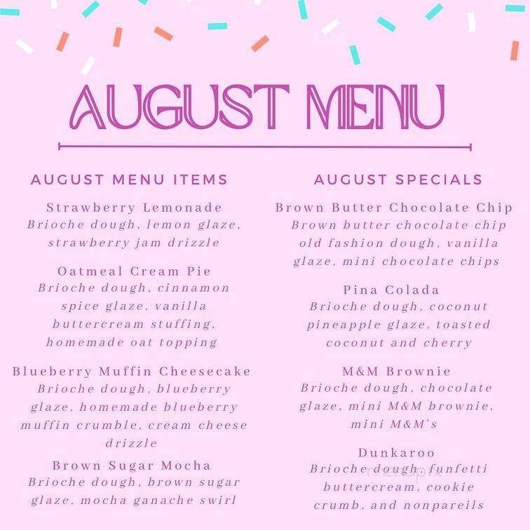 Sweet Side Bakery & Cafe - Lincolnton, NC menu_pic