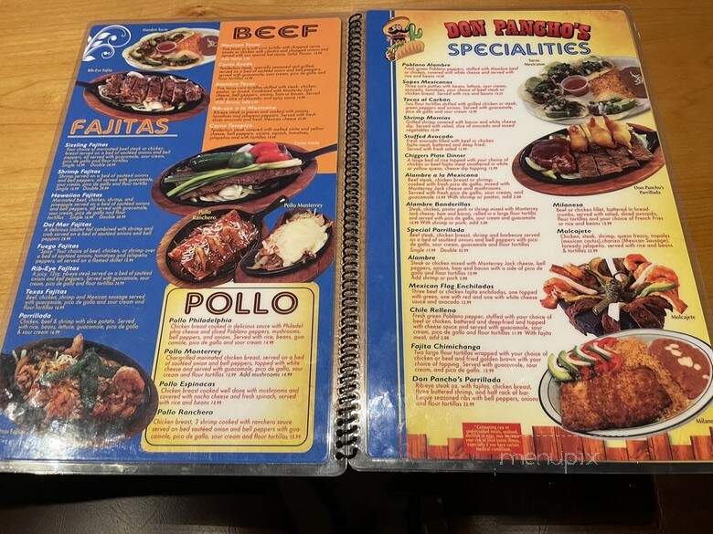 Don Pancho's Mexican Restaurant - Broken Bow, OK menu_pic