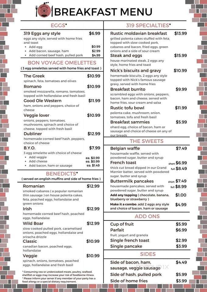 Station 319 - Somersworth, NH menu_pic