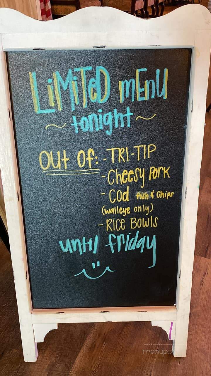 Lone Oak Bar & Grill - Ventura, IA menu_pic