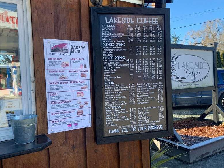 Lakeside Espresso - Shelton, WA menu_pic