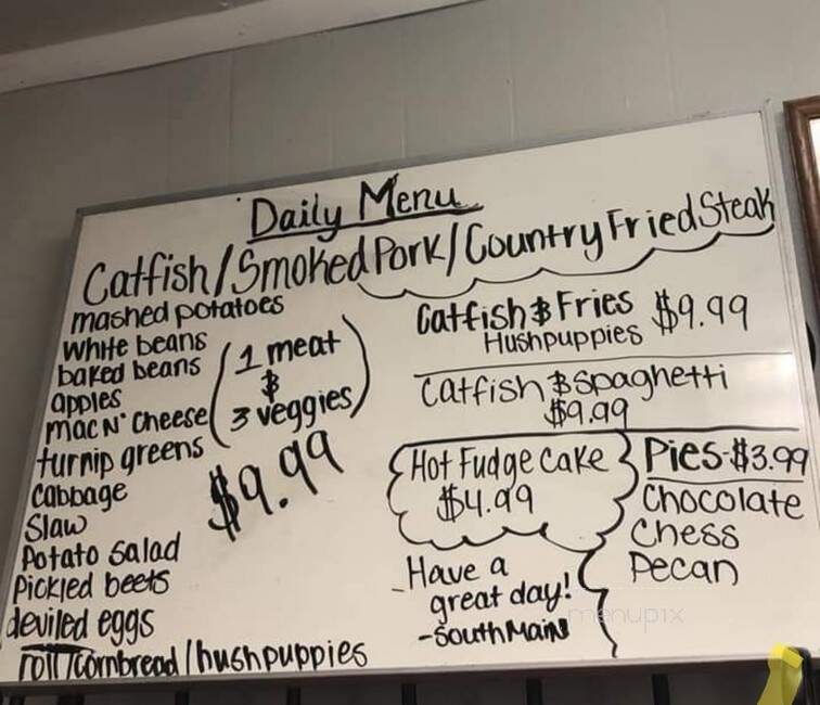 South Main Diner - Madisonville, KY menu_pic