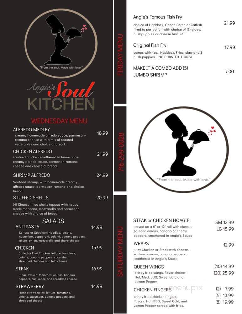 Angie's Soul Kitchen - Niagara Falls, NY menu_pic
